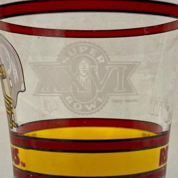 Vintage Washington Redskins NFL Superbowl XXVI 26 Coca Cola Glass Cup - Picture 11 of 15